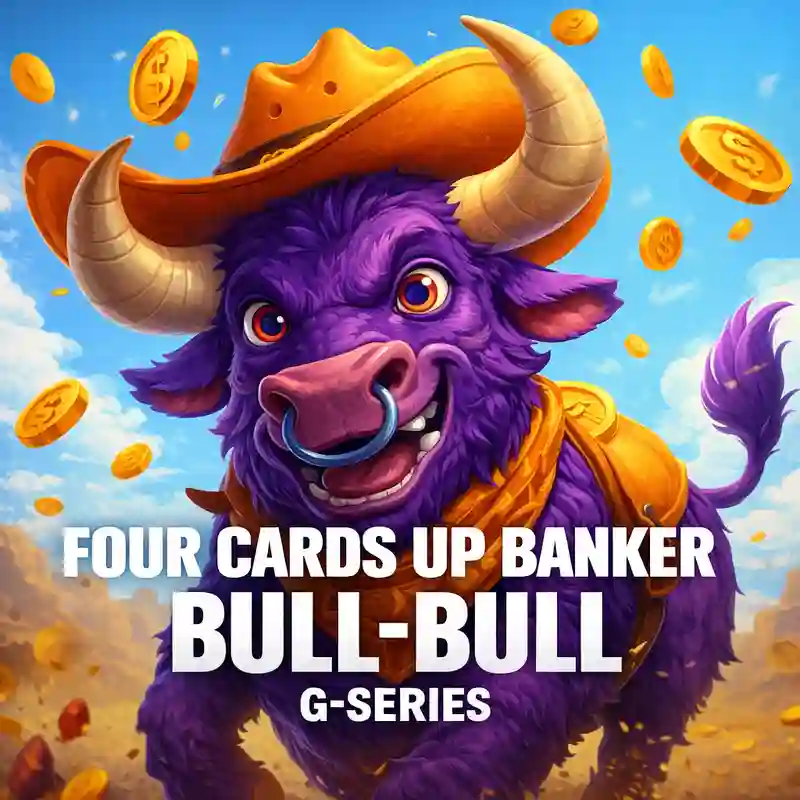 Apat na Kard sa Itaas ng Tagapondo ng Bull Bull Game Cover